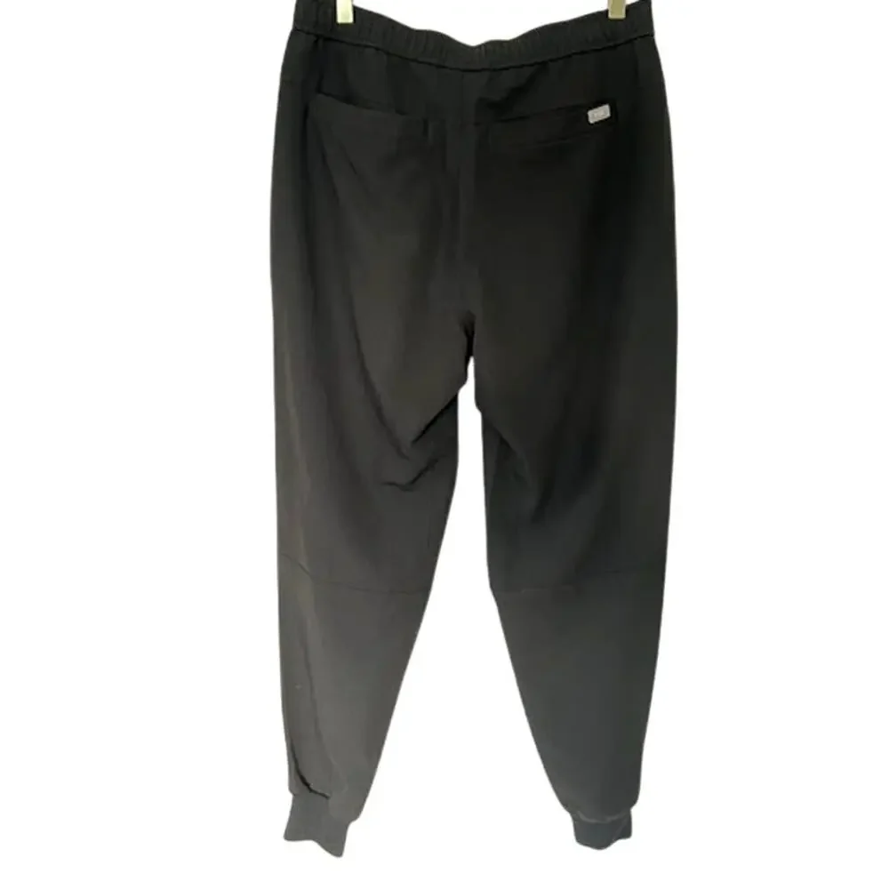 Figs Women's Jogger Scrub Pants M Black Slim Fit Workwear